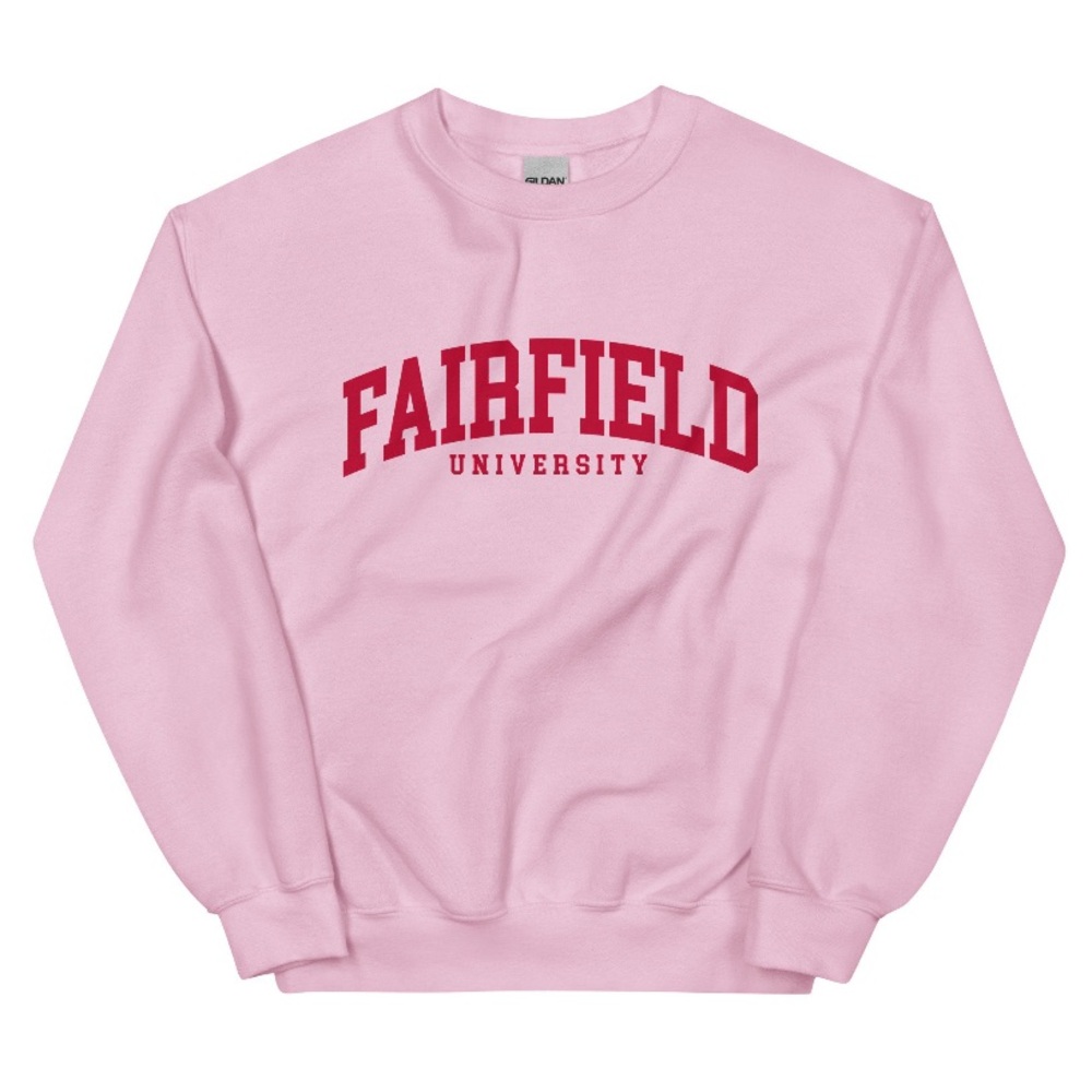 Fairfield University | Crewneck Unisex Sweatshirt in Pink
